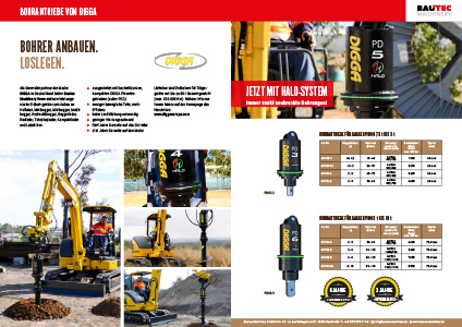 Produktblatt Bohrantriebe von Digga herunterladen.